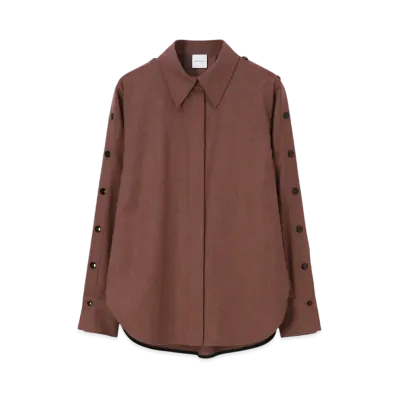 Paul Smith Women's Wool Flannel Button Shirt "Coral"