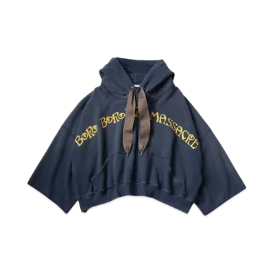 KAPITAL Fleece Devil Hood Hoodie "Navy"