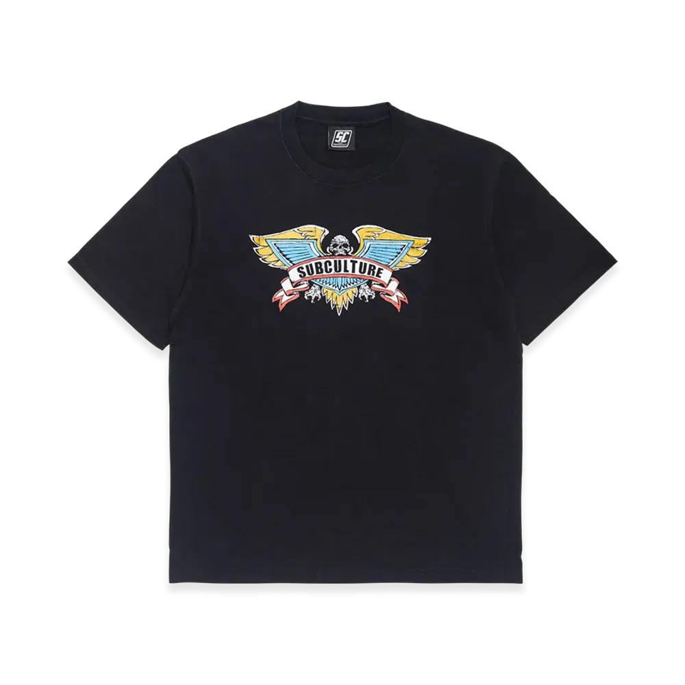 SubCulture Skull Wings T-Shirt "Black"