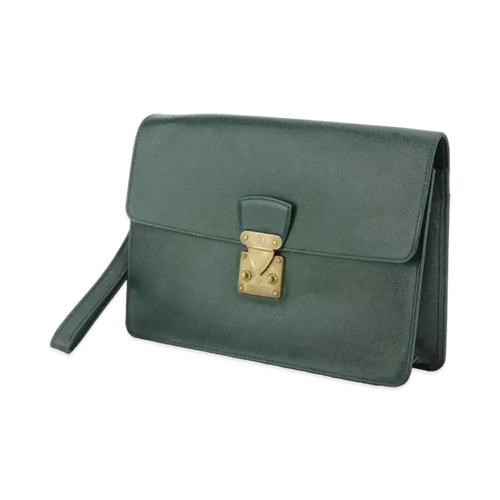 Louis Vuitton Taiga Pochette Claude "Epicea"