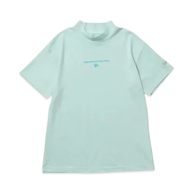 NEW ERA Golf Women's Short Sleeve Rib Mid Neck T-Shirt Circle OOTTF "Beach Kiss Blue"