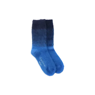 Yohji Yamamoto TAM YARN/RAISED GRADATION SOCKS "Navy"