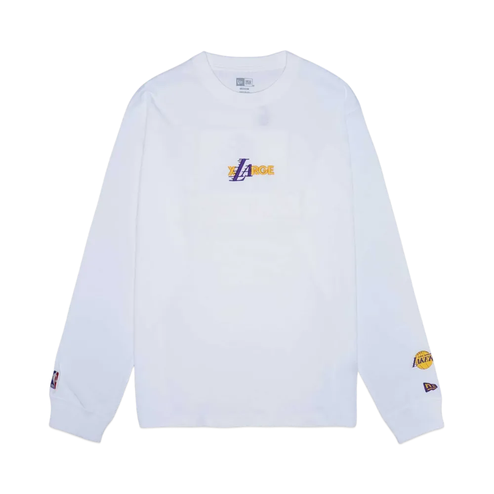 XLARGE x New Era x NBA LAKERS STANDARD LOGO LS TEE "White"