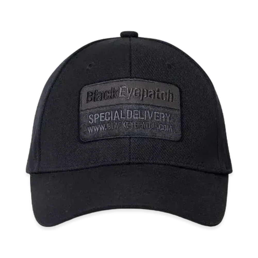Black Eye Patch Deliveryman Cap "Black"