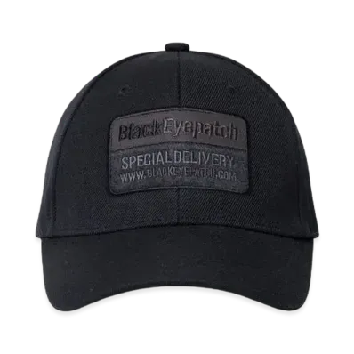 Black Eye Patch Deliveryman Cap "Black"
