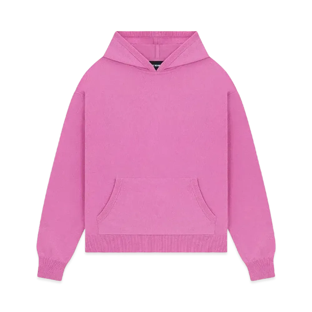WE11DONE Logo Knit Hoodie "Pink"