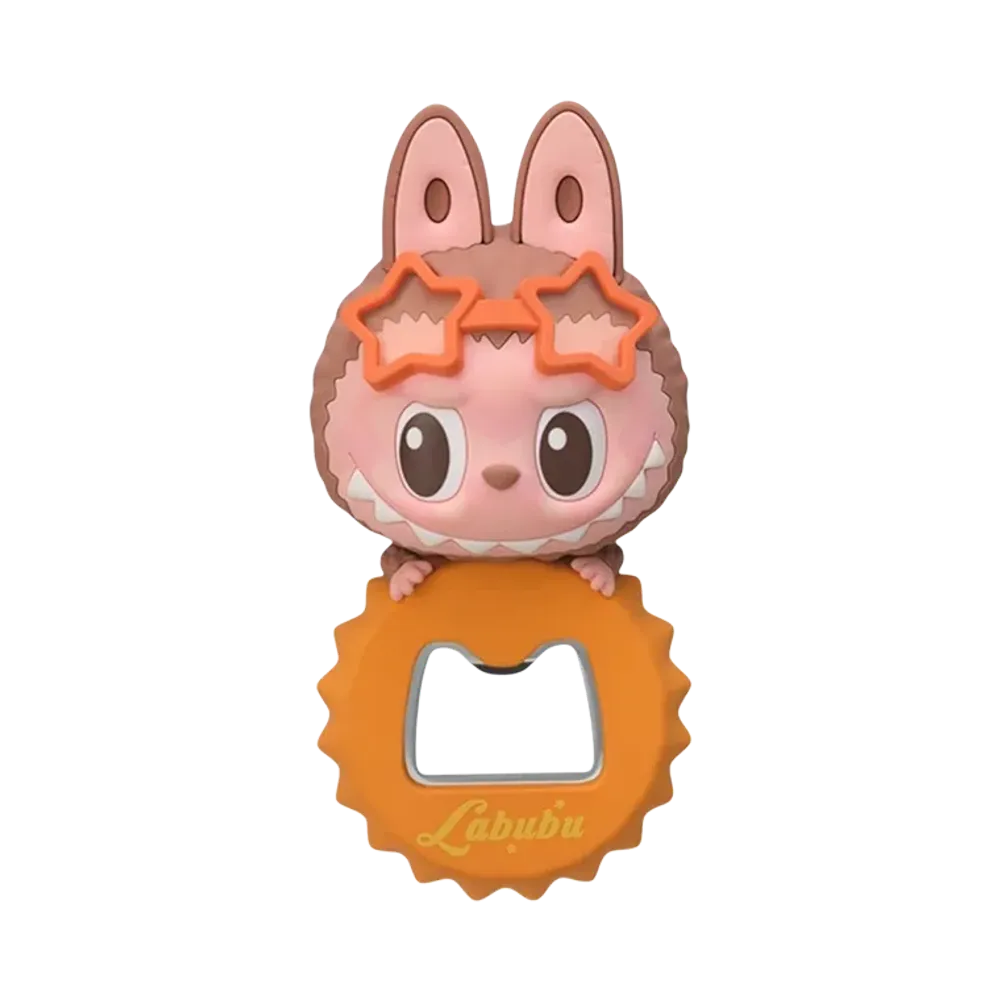 POP MART The Monsters Jump Into Summer Series Labubu (Passionate Summer) Bottle Opener Fridge Magnet