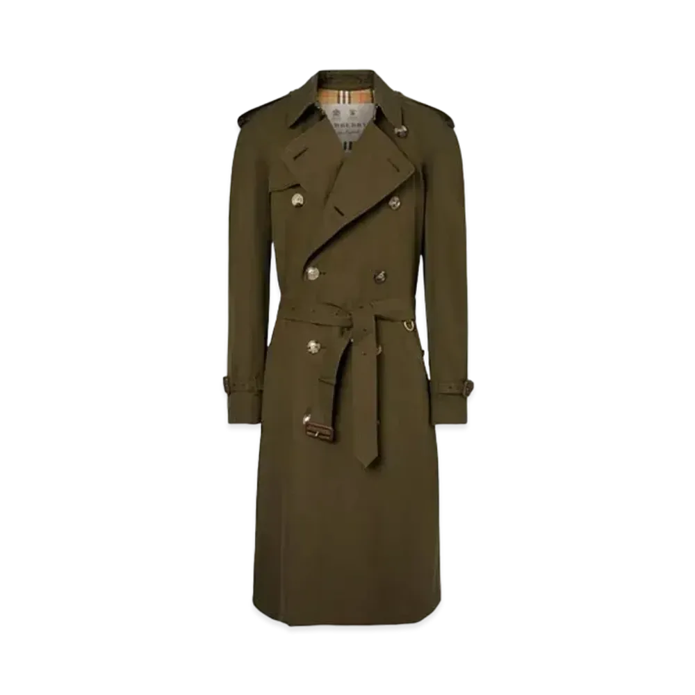 Burberry The Westminster Heritage Trench Coat "Dark Military Khaki"
