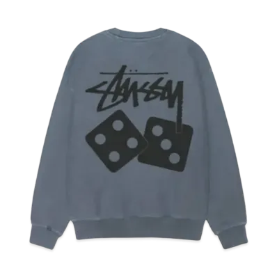 Stussy Dice Crew Pigment Dyed "Navy"