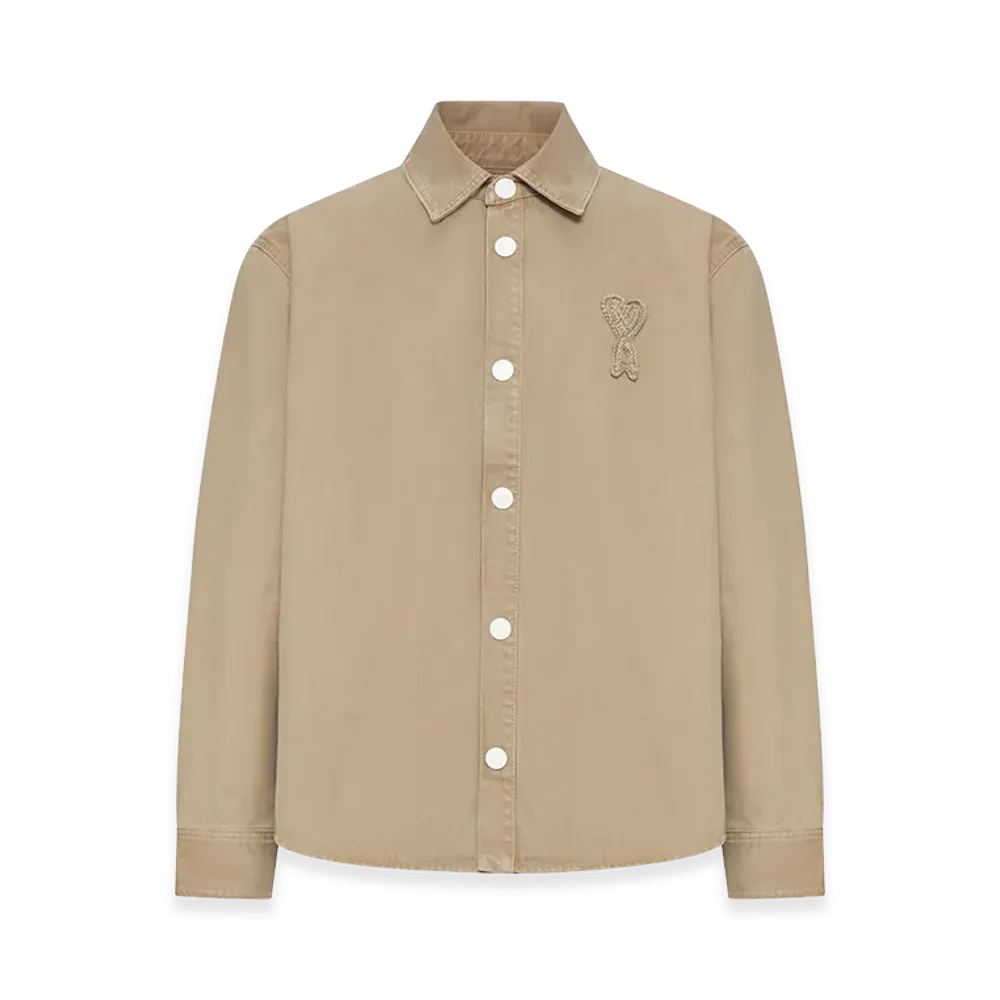 AMI PARIS "Ami De Coeur" Overshirt Jacket "Neutrals"