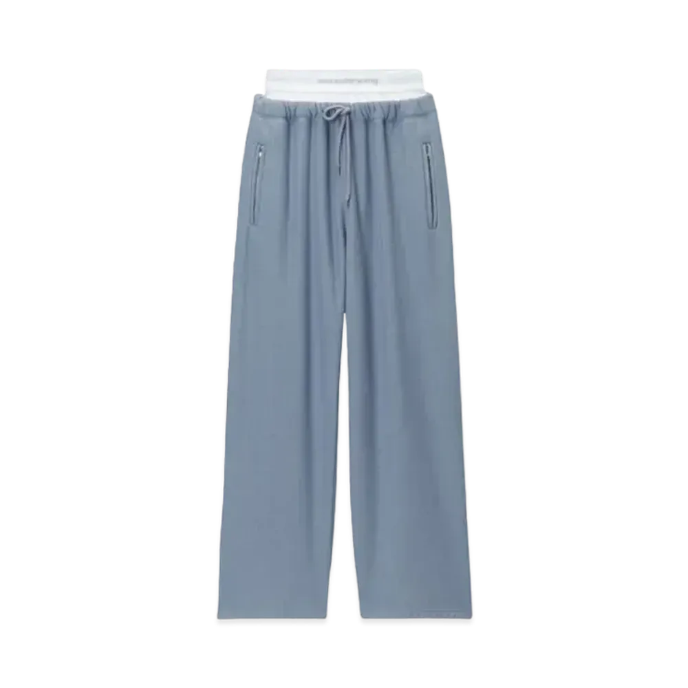 Alexander Wang Logo Stretch Sweat Pants "Washed Vintage Blue"