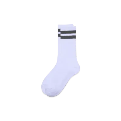 FreshService 2-Pack Line Crew Socks "Gray"