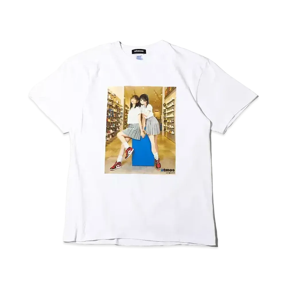 atmos x AMATSU MARINA Tigusa Minori Tee "White"