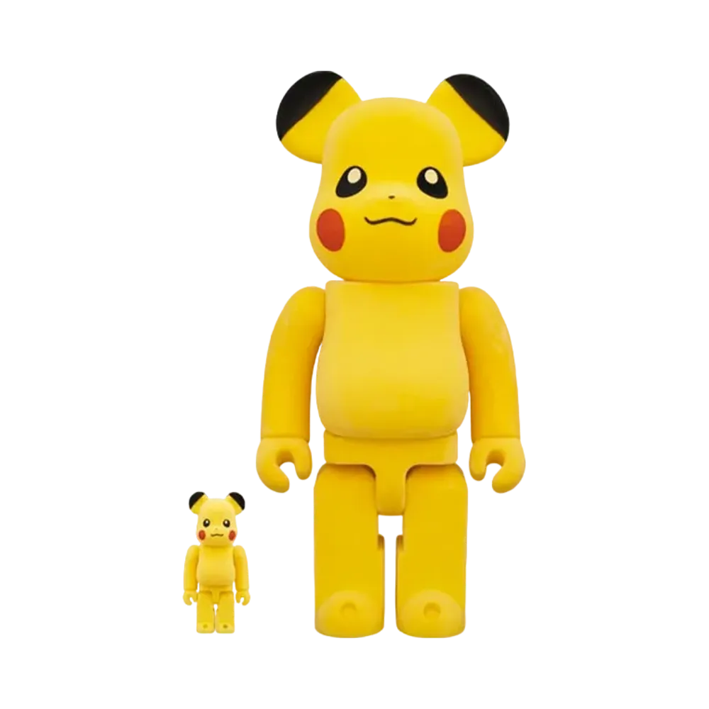 Bearbrick Pikachu Flocky Ver. 100% & 400%