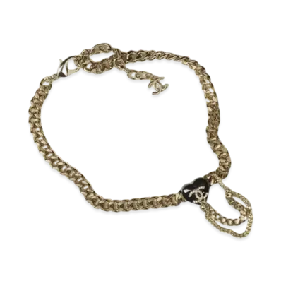CHANEL Chain Choker Necklace "Gold"
