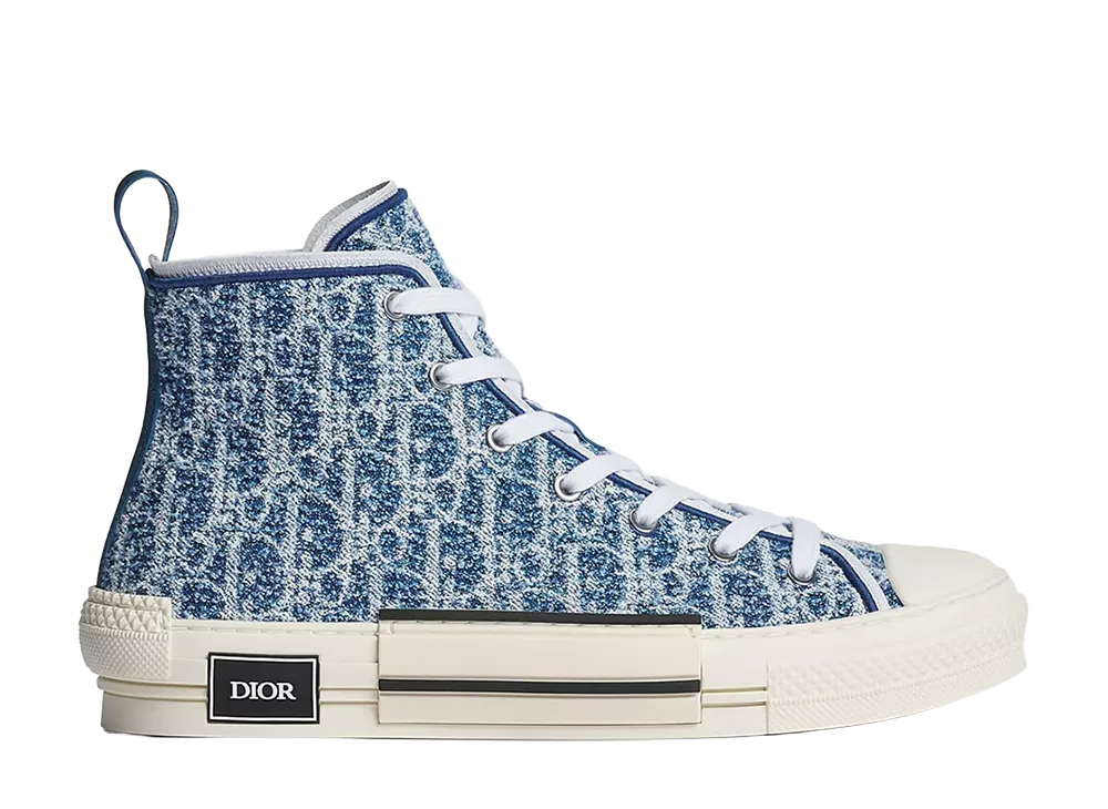 Dior Dioriviera B23 League High-Top Dior Oblique Spongy Denim "Blue"
