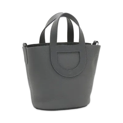 Hermes Women's In The Loop 18 Taurillon Clemence x Veau Swift Handbag "Gris Misty"