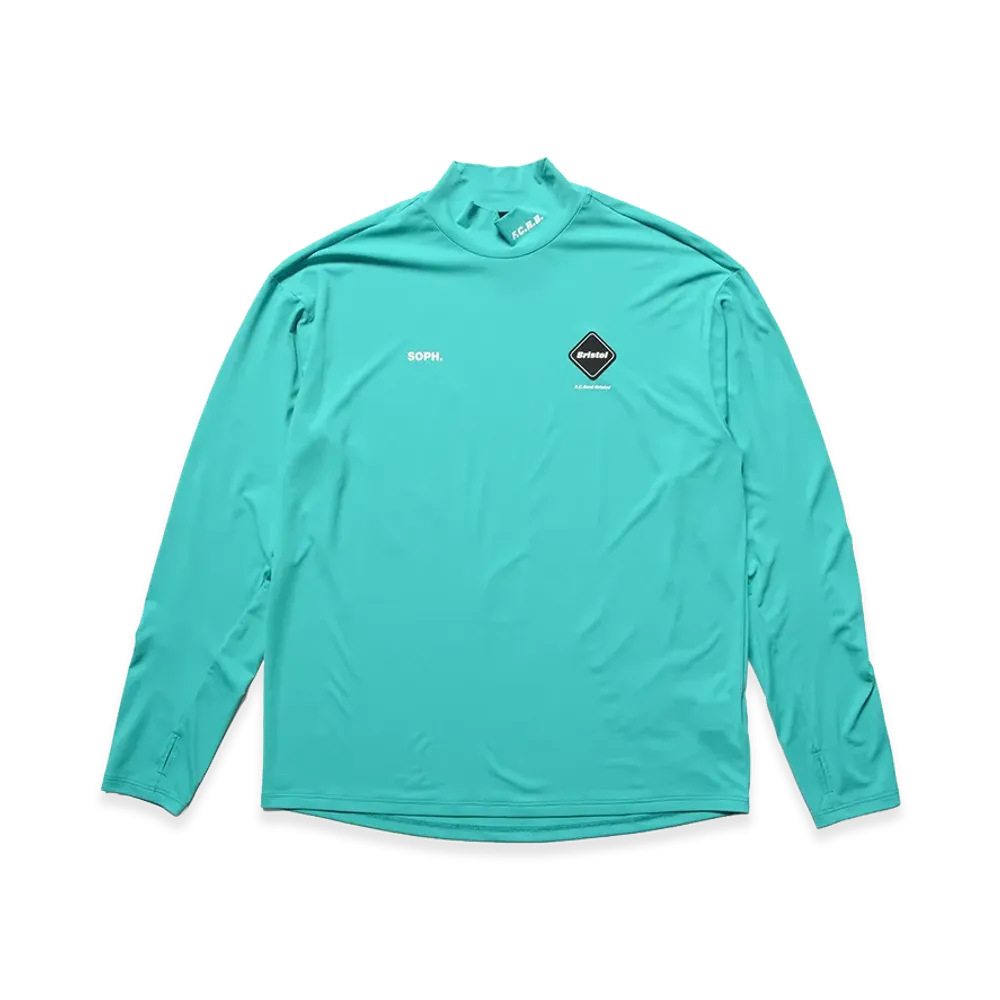F.C.Real Bristol L/S Mockneck Top "Turquoise"