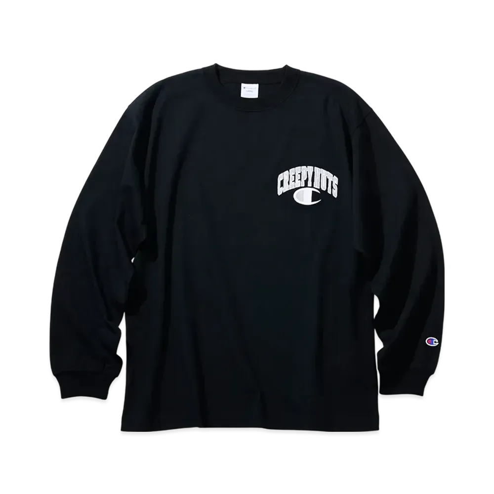 Champion x Creepy Nuts Long Sleeve T-Shirt "Black"