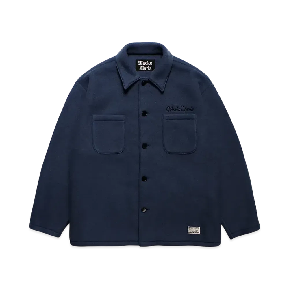 WACKO MARIA Exclusive Fleece Shirt Jacket "Navy"