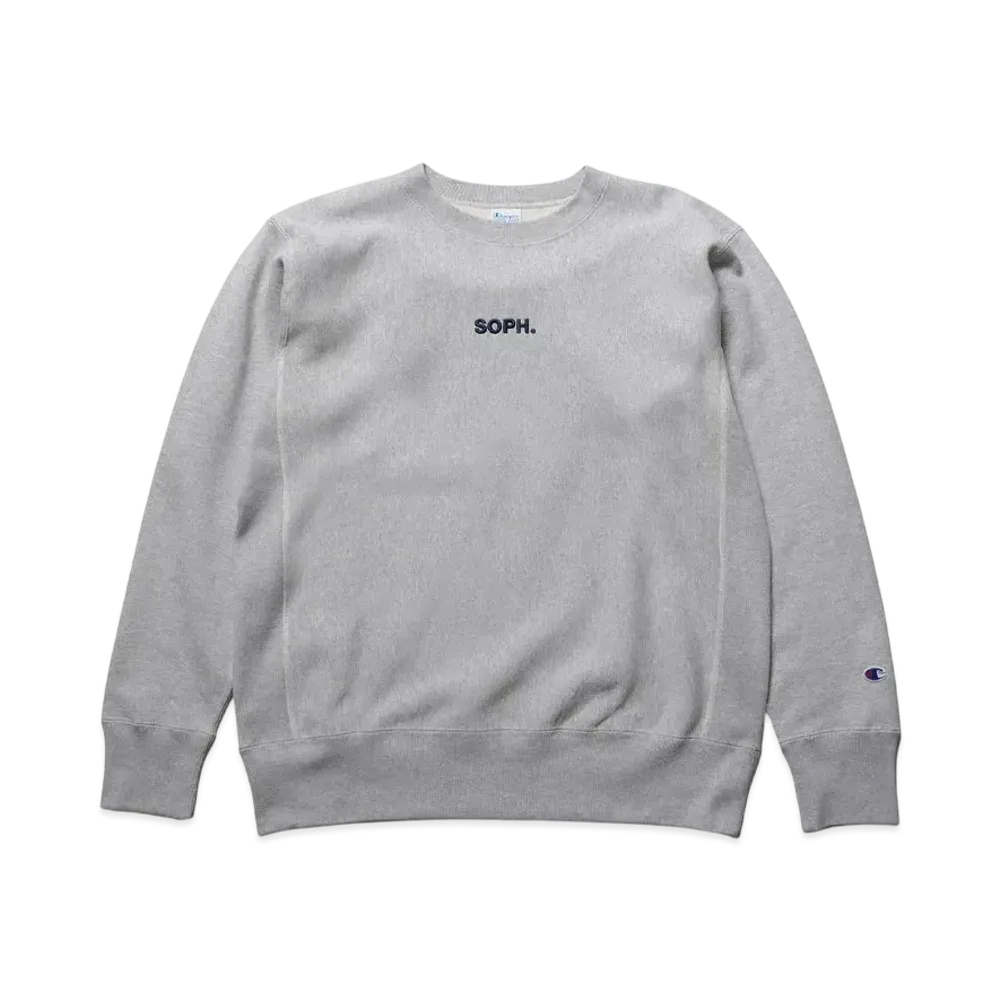 Champion x SOPH. Reverse Weave Crewneck Sweat "Gray"