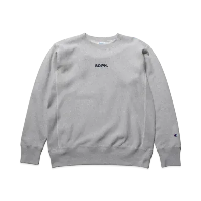 Champion x SOPH. Reverse Weave Crewneck Sweat "Gray"