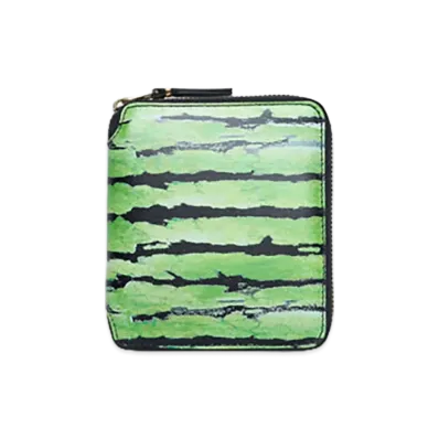 DENIM TEARS Rind Full Zip Around Wallet "Green"