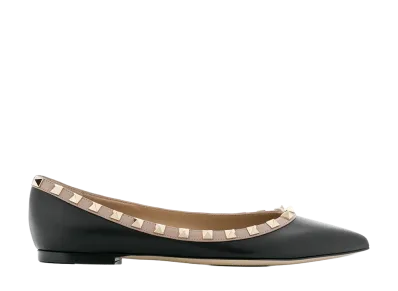 Valentino Garavani Women's Flat Shoes "Black"