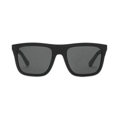 Burberry Embossed Check Square Sunglasses "Black"
