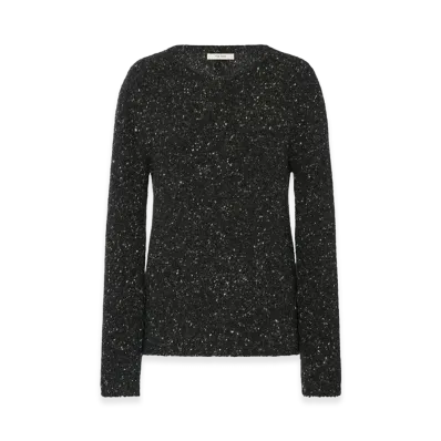 The Row Women's Maira Cashmere Sweater "Charcoal Melange"