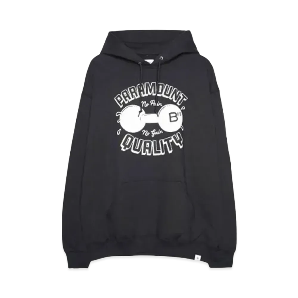 Bedwin & the heartbreakers L/S PRINTED HOODIE "ARNOLD" "BLACK"