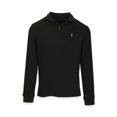 Polo Ralph Lauren Ribbed Zip-Up Sweater "Black"