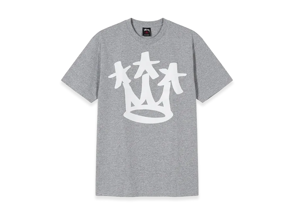 Stussy × HAZE Crown Graffiti Graphic Tee "Grey"