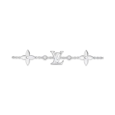 Louis Vuitton Idylle Blossom Monogram Bracelet, White Gold and Diamonds