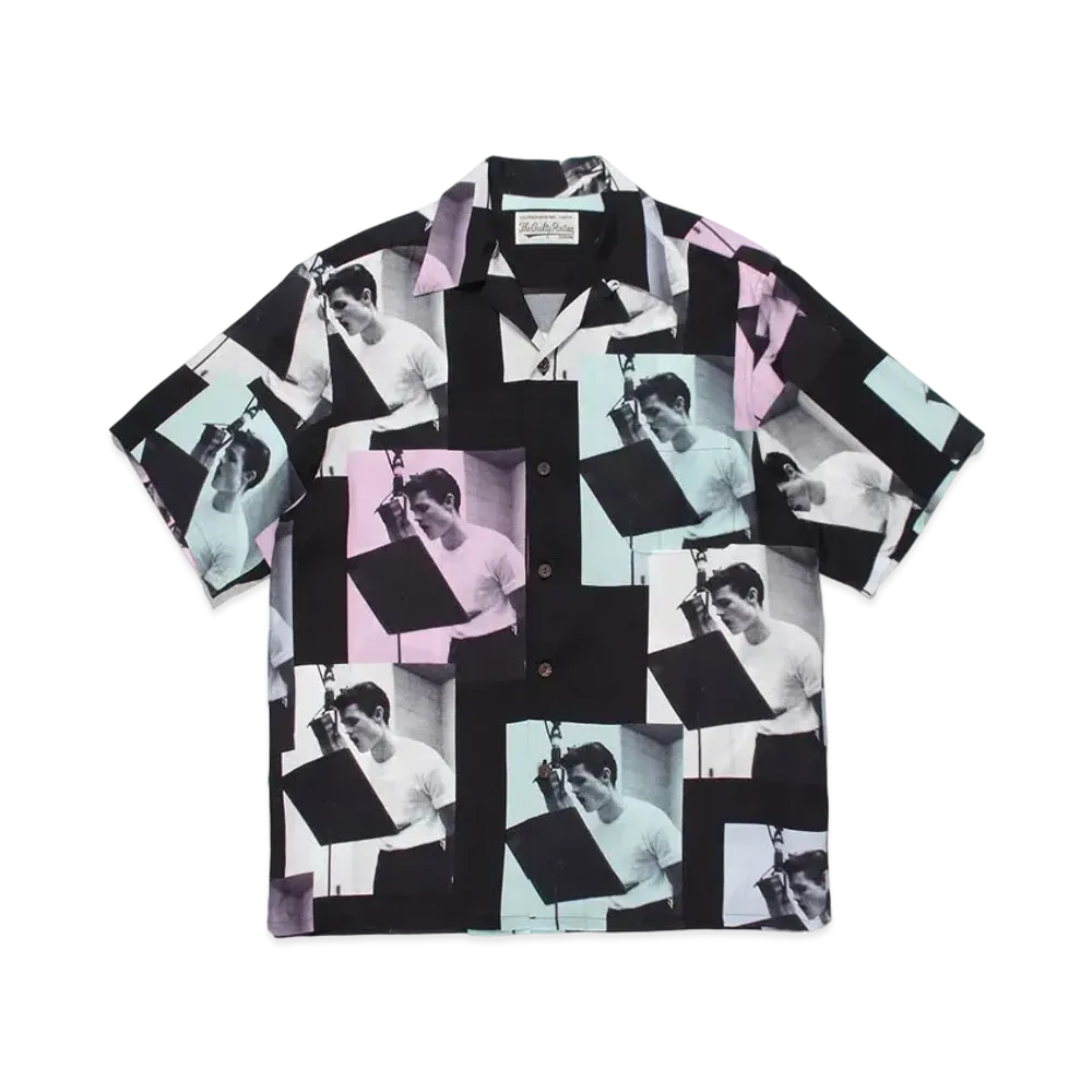 WACKO MARIA CHET BAKER / HAWAIIAN SHIRT #1 "Black Pink Blue"