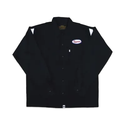 SAPEur Bowling L/S Shirt "Black"
