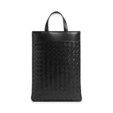 Bottega Veneta Intrecciato Laptop Case With Handle "Black"