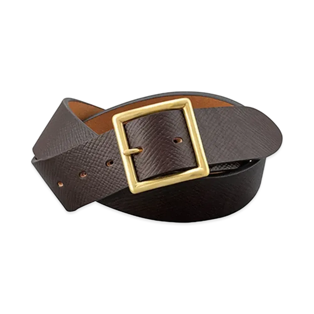 visvim YOGI BELT 40MM "Dk.Brown"