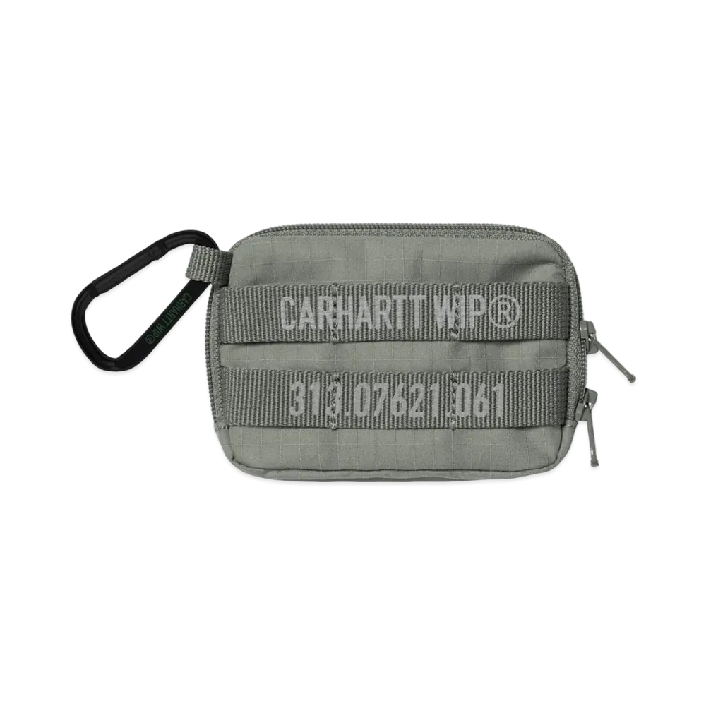Carhartt WIP Tour Card Case Keychain "Smoke Green/Reflective"