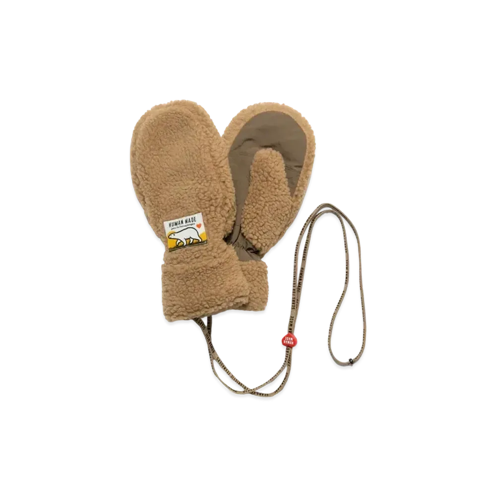 HUMAN MADE BOA FLEECE MITTEN "Beige"