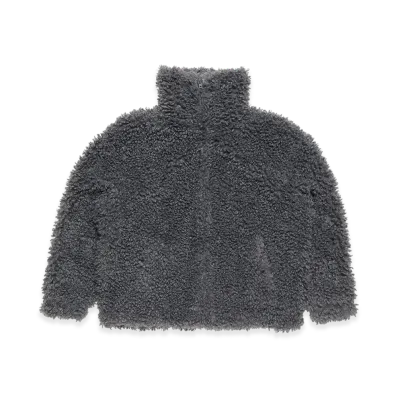 Acne Studios Faux Fur Bomber Jacket "Carbon Grey"