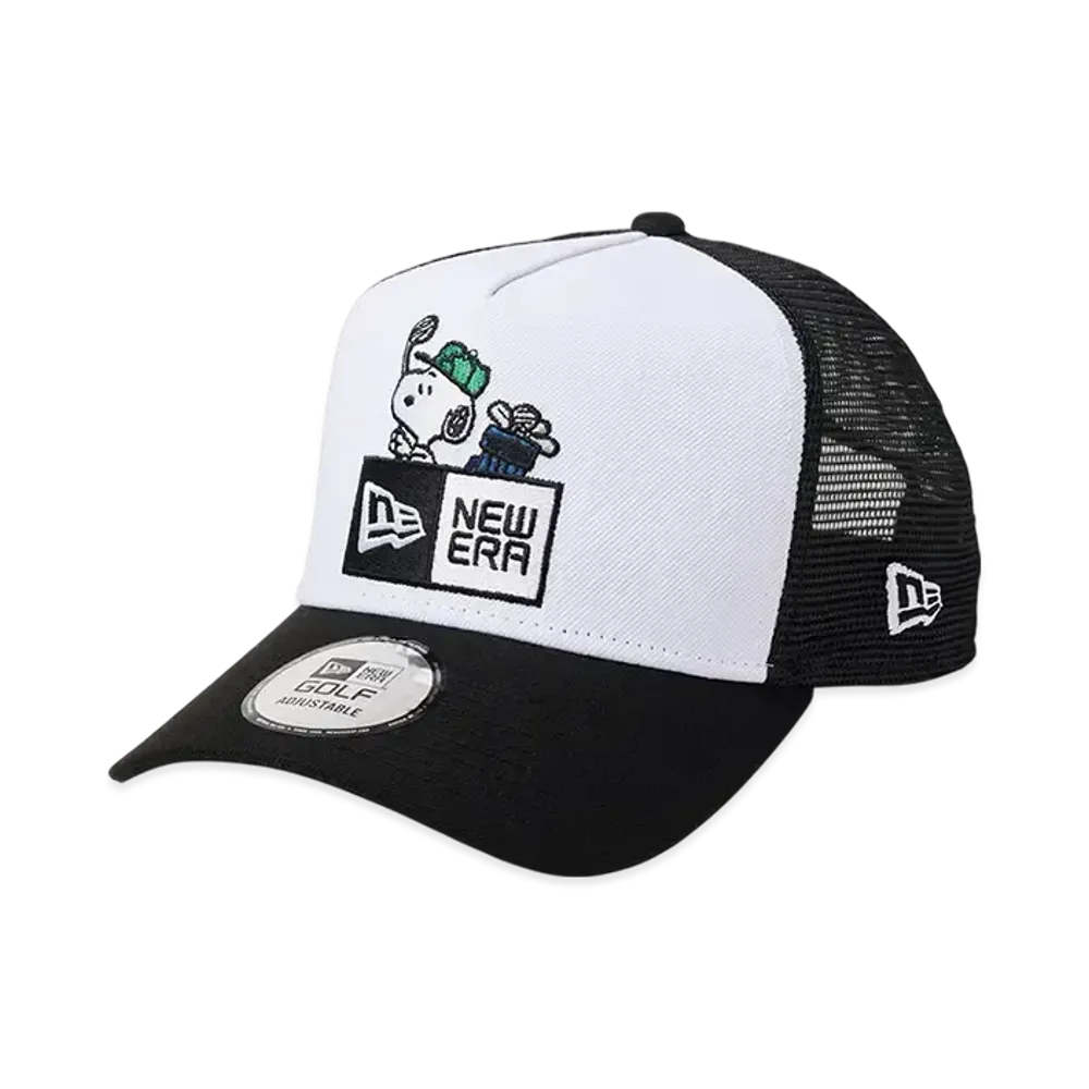 NEW ERA Golf 9Forty A-Frame Tracker Box Logo "White/Black"