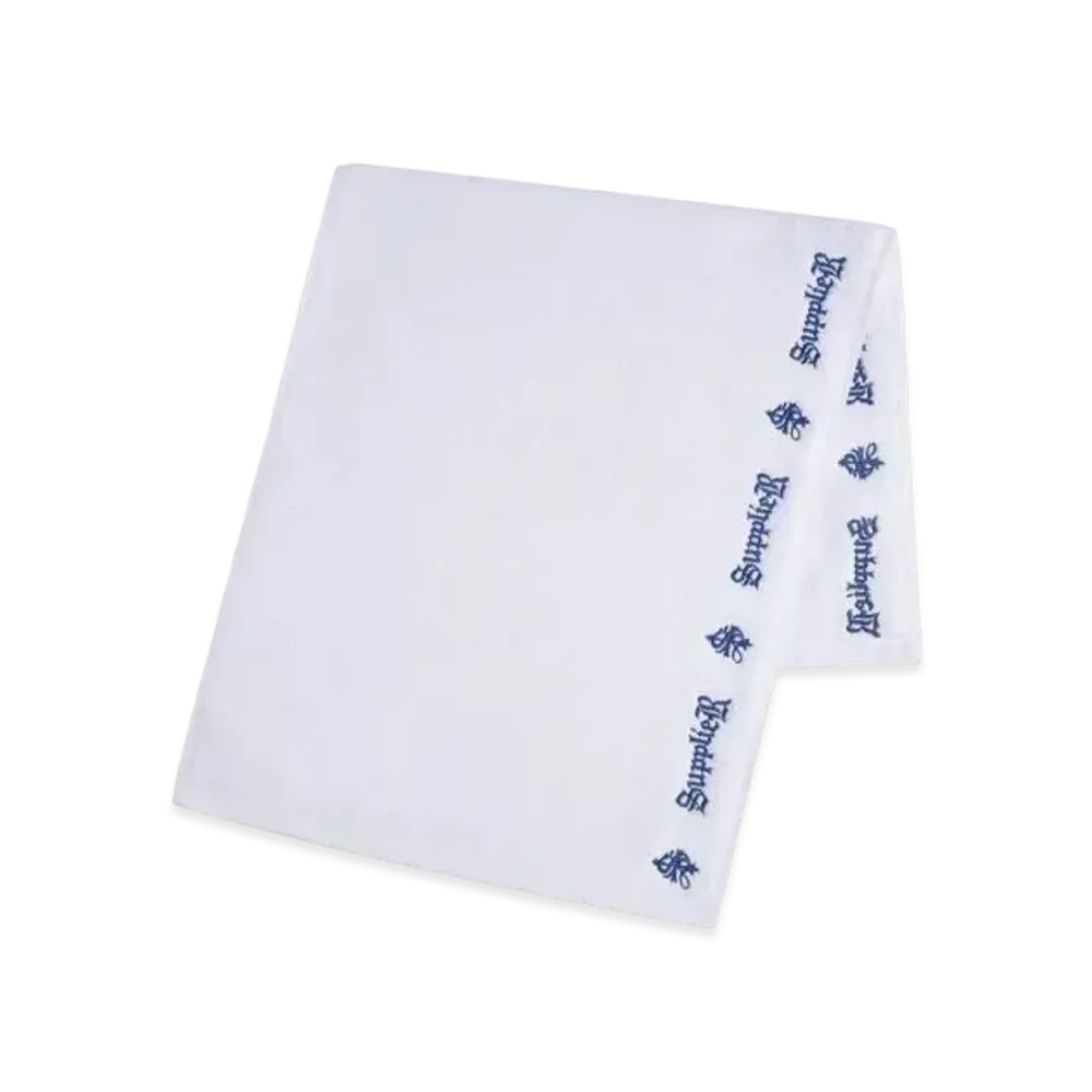 SUPPLIER Embroidered Towel "White"