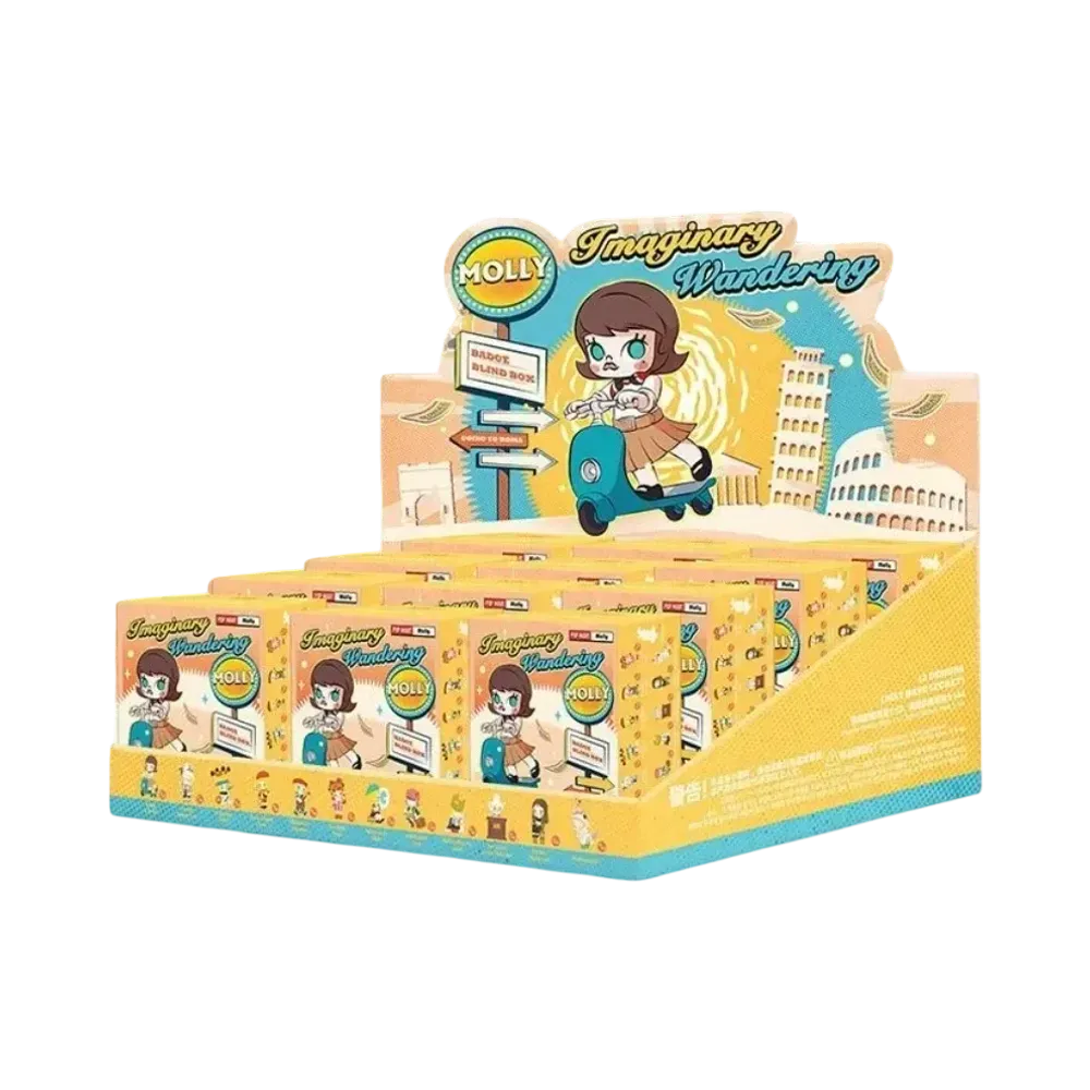 POP MART MOLLY Imaginary Wandering Series Badge [Assortment Box]