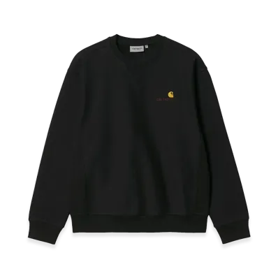 Carhartt WIP American Script Sweat "Black"