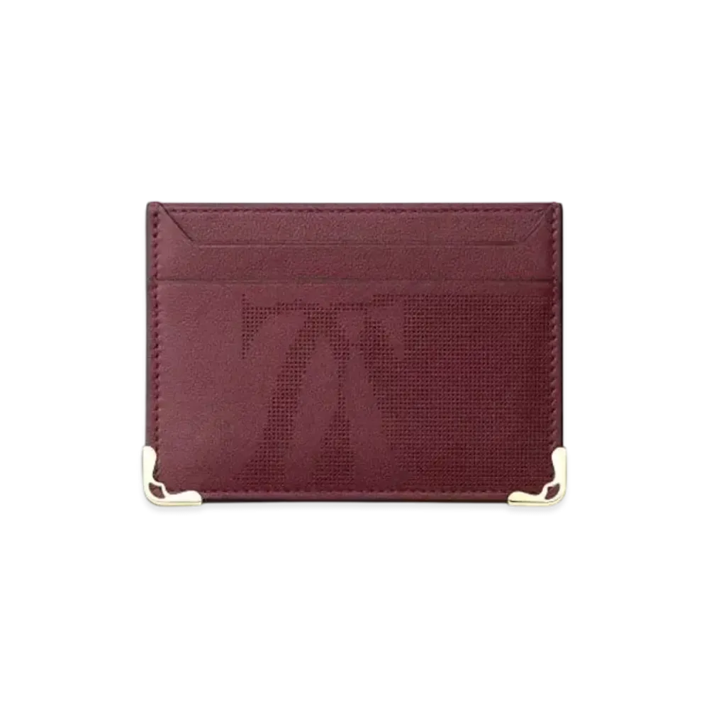 Cartier Double Card Holder, Must de Cartier "Bordeaux"