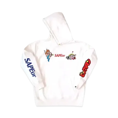 SAPEur x Bikkuriman Hoodie Head Rococo "White"