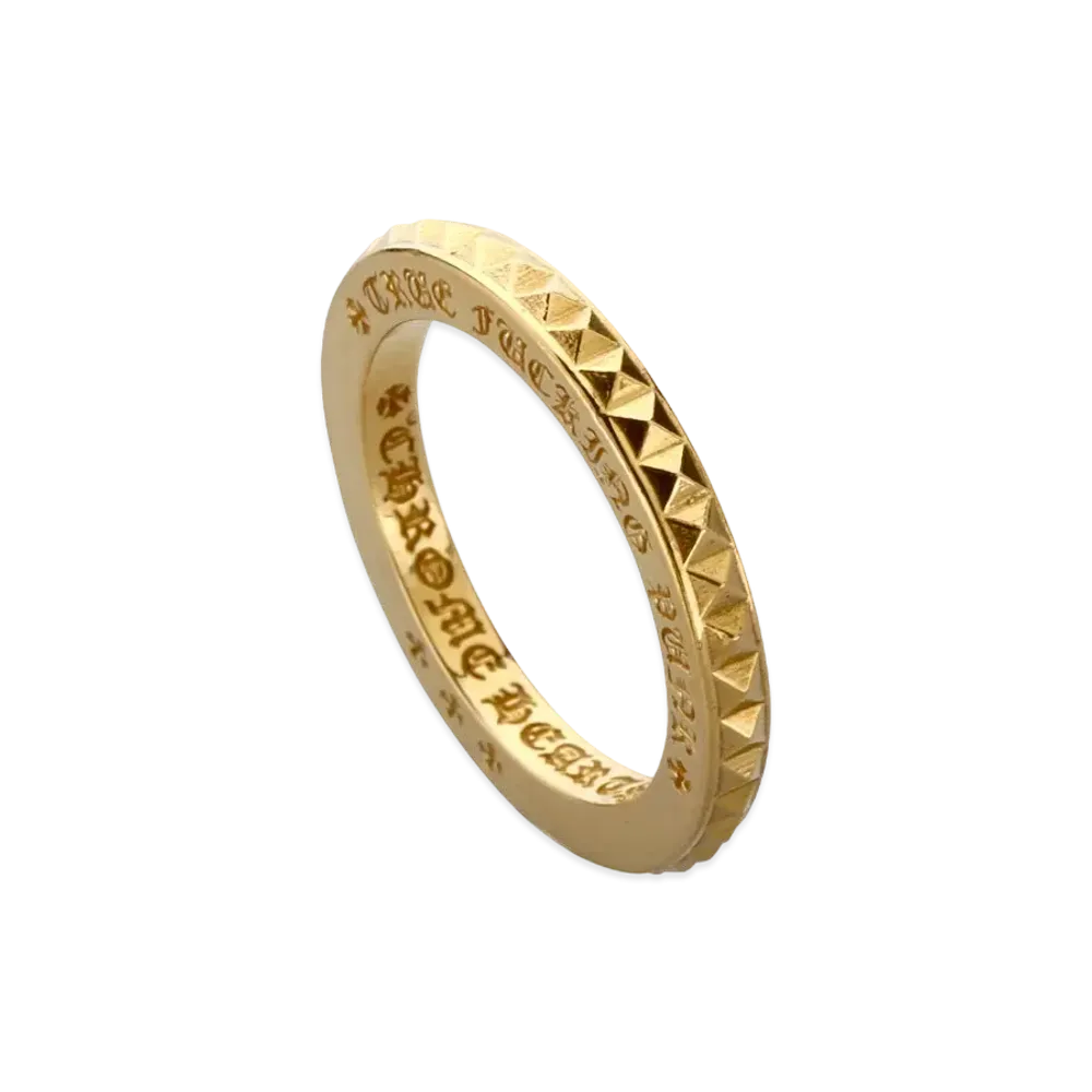 Chrome Hearts 22K Trouchin Punk Ring Juvi Punk 22K "Yellow Gold"
