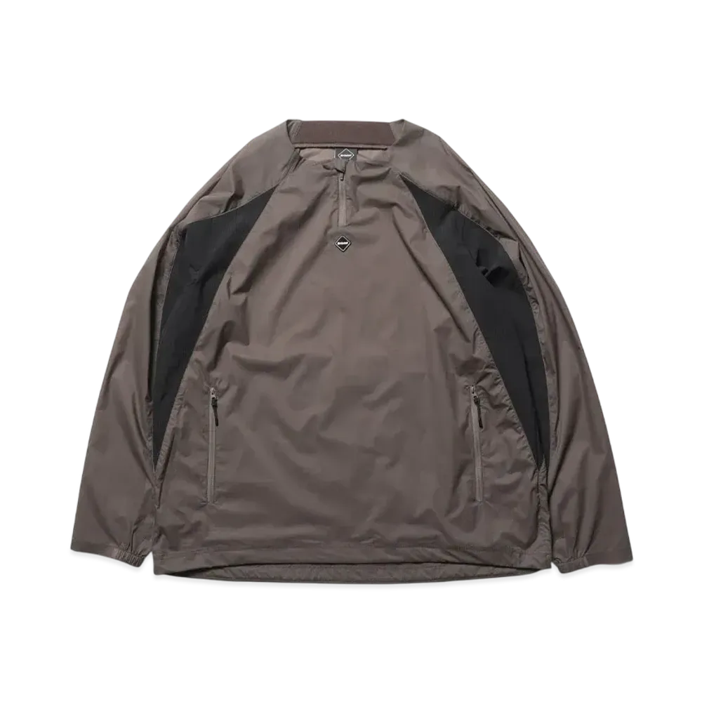 F.C.Real Bristol Ultra Light Weight Half Zip Piste "Light Brown"