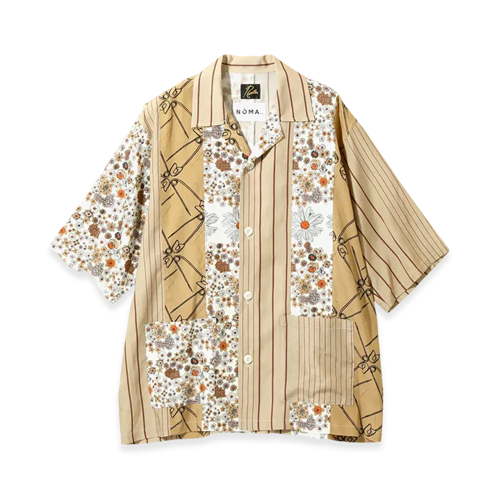 NEEDLES x NOMA t.d.Cabana Shirt - Patchwork "Beige"